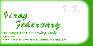 virag fehervary business card
